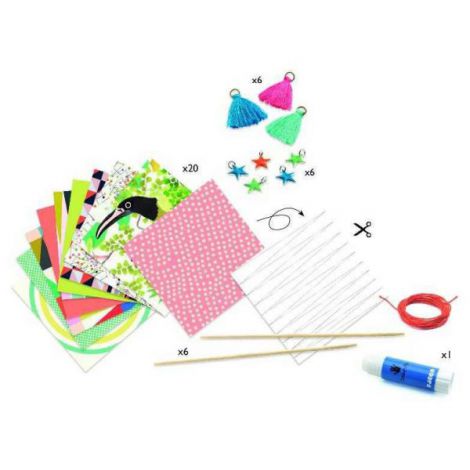 Atelier DIY Brățări Margele Hartie Djeco - imagine 2