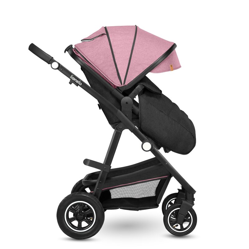 Carucior Lionelo Amber 2 in 1 Aluminiu Roz - imagine 7