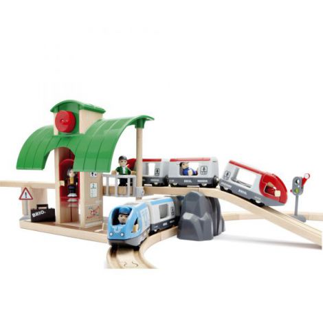 Set Trenuri Călători Brio 33512, 42 Piese - imagine 8