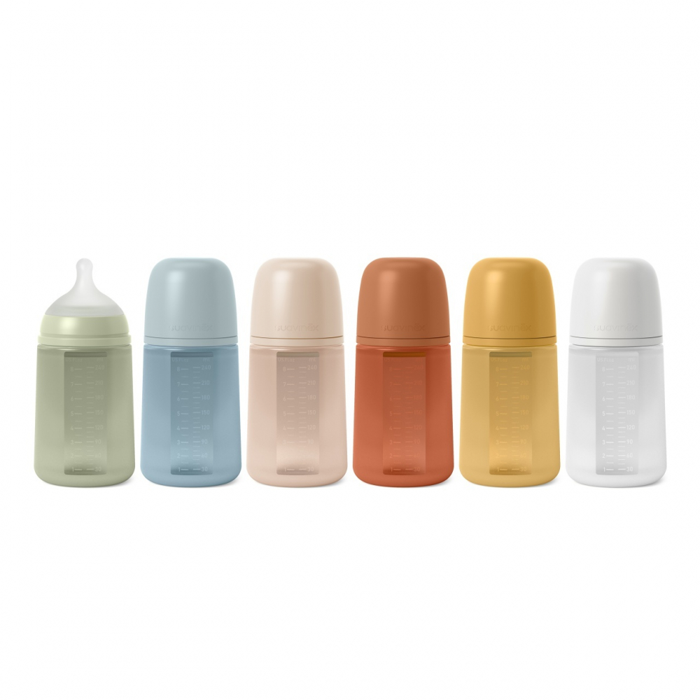 Biberon Suavinex Silicon Moale 240ml Albastru - imagine 4