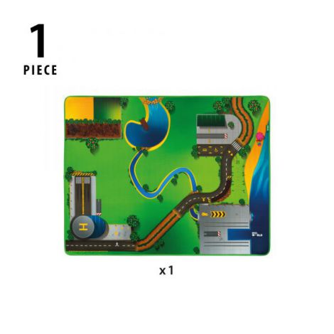 Covor de joacă Brio World Trenulete, 155x120cm - imagine 5