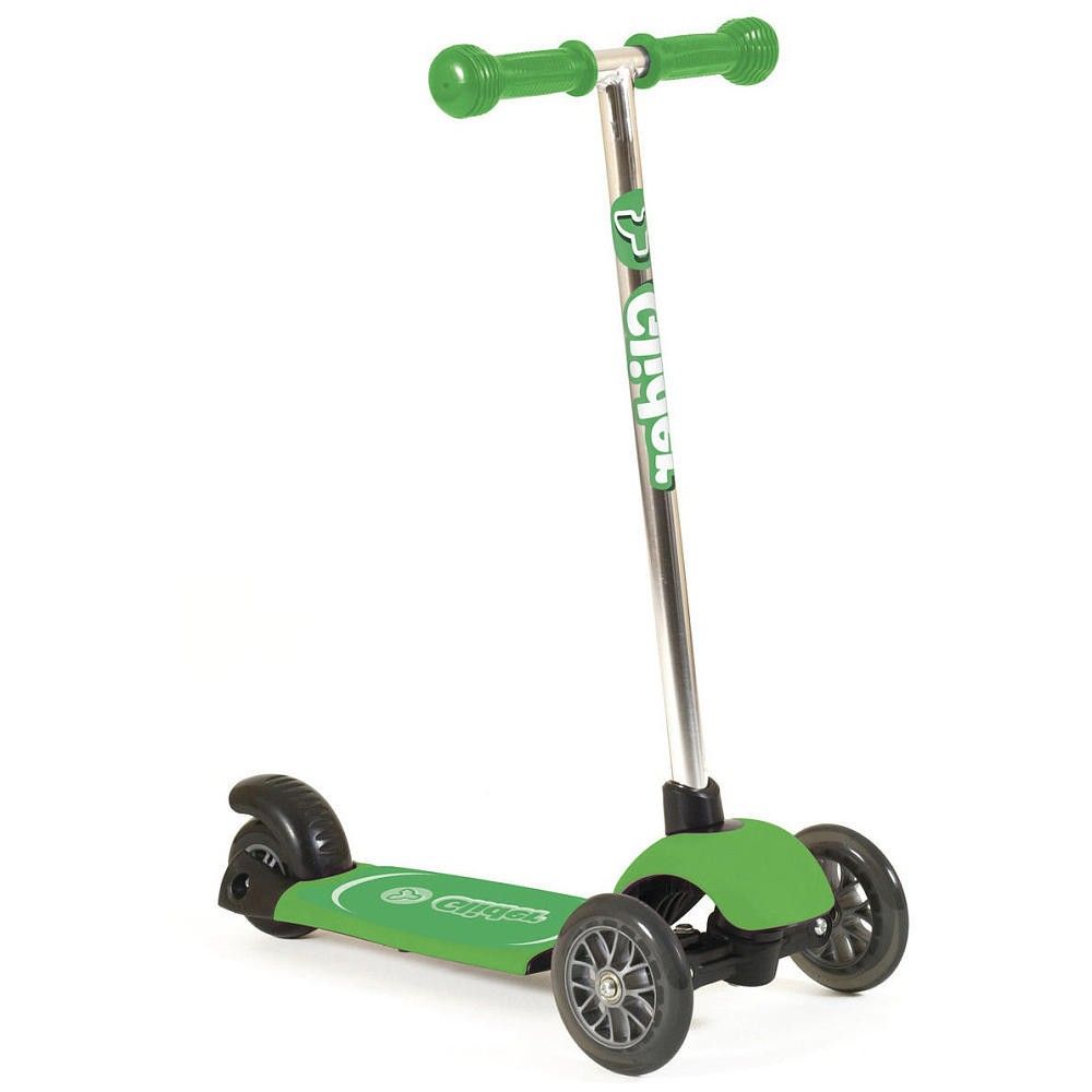 Trotineta Yvolution Glider Deluxe Green, cu Ghidon Detasabil
