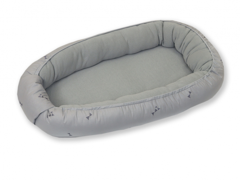 Baby Nest Pure Tricot Grey Amy 70x45 cm - imagine 3