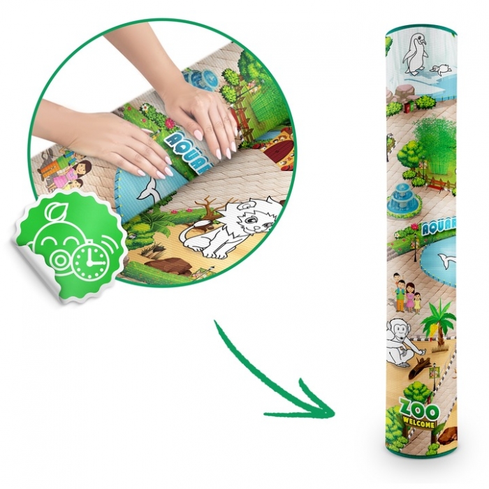 Saltea Joacă XXL Ricokids Zoo 200x120 - imagine 7
