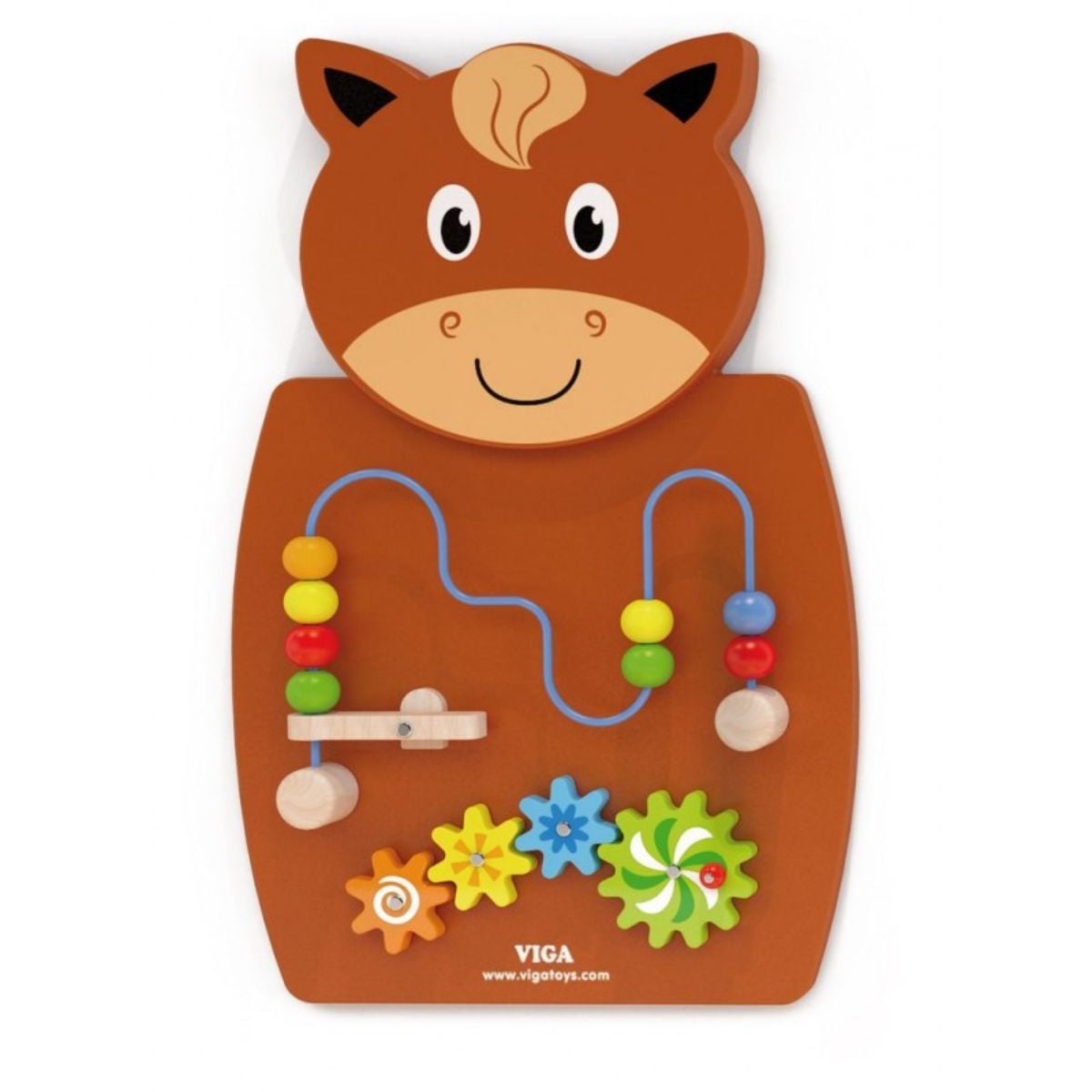 Jucărie de perete Viga Cal | Educațională și Interactivă