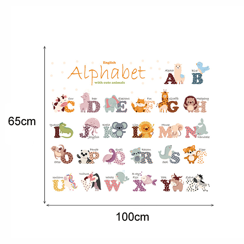 Sticker Alfabet Animale Sipo - Decorativ și Educativ - imagine 7