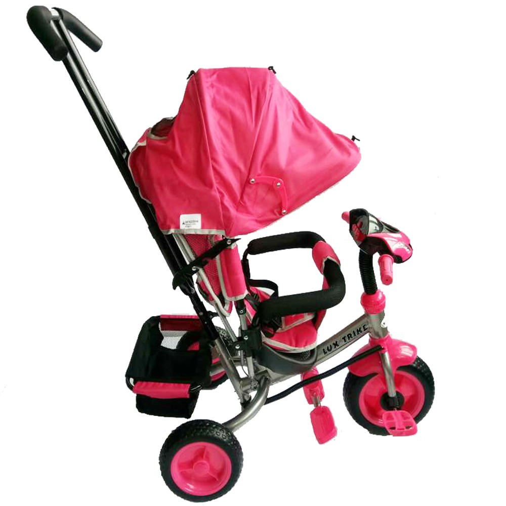 Tricicleta Baby Mix Lux Trike Pink, Multifuncțională - imagine 2