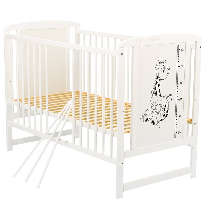 Patut Timmi Babyneeds Girafa Alb 120x60 cm