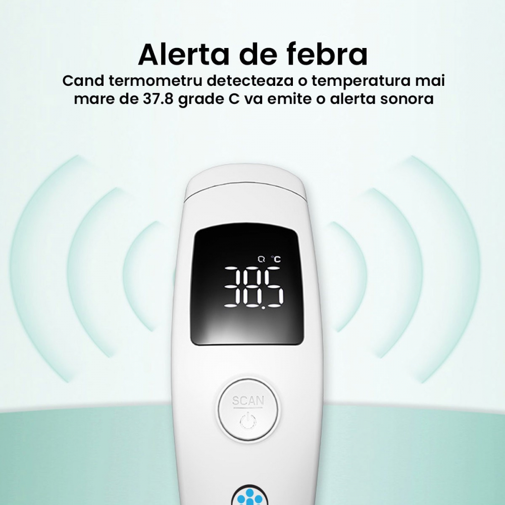 Termometru Infrarosu Kidscare KCT-607 | Citire Rapida - imagine 2