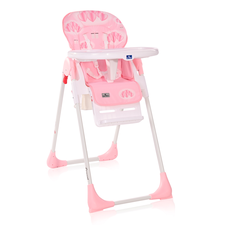 Scaun de masă reglabil Lorelli Cryspi Pink Hearts - imagine 2