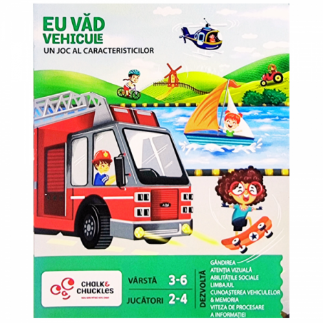 Joc Logica Eu Vad Vehicule | Chalk and Chuckles