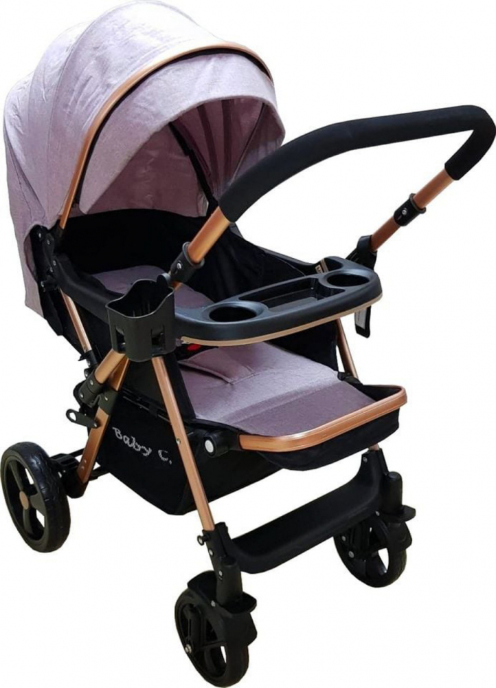 Carucior Baby Care PRO 511 Gri, Reversibil