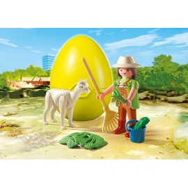 Playmobil Zookeeper Alpaca Easter Egg - imagine 3