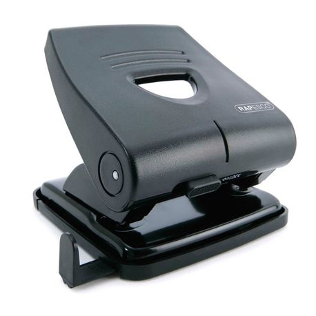 Perforator Rapesco 827M, 30 coli, metalic, Negru