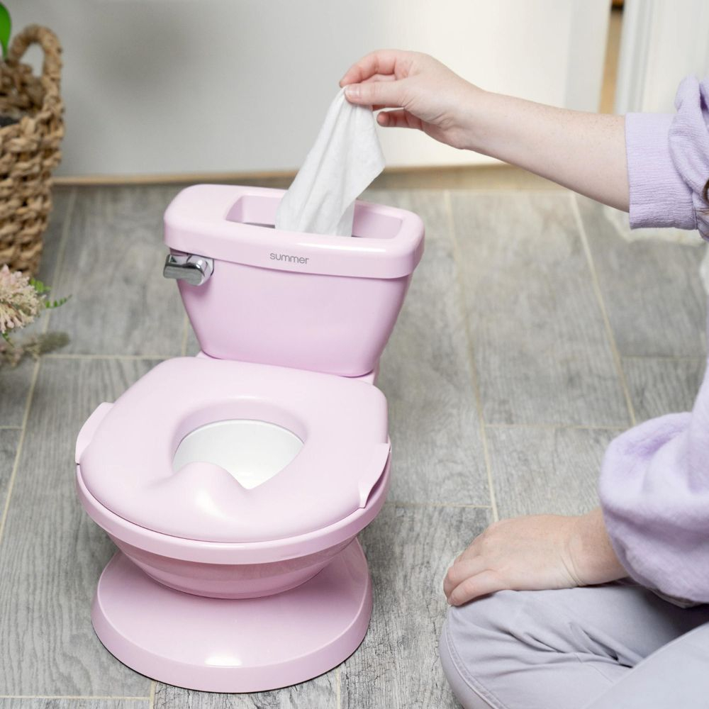 Olita cu sunete My Size Potty Pro Roz | Ingenuity - imagine 7