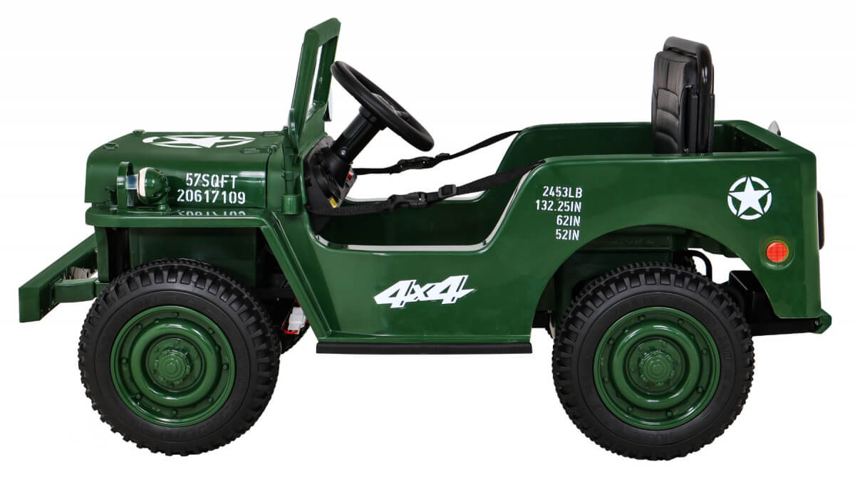 JEEP Militar Lux 4x4 Verde - Autokids - imagine 4