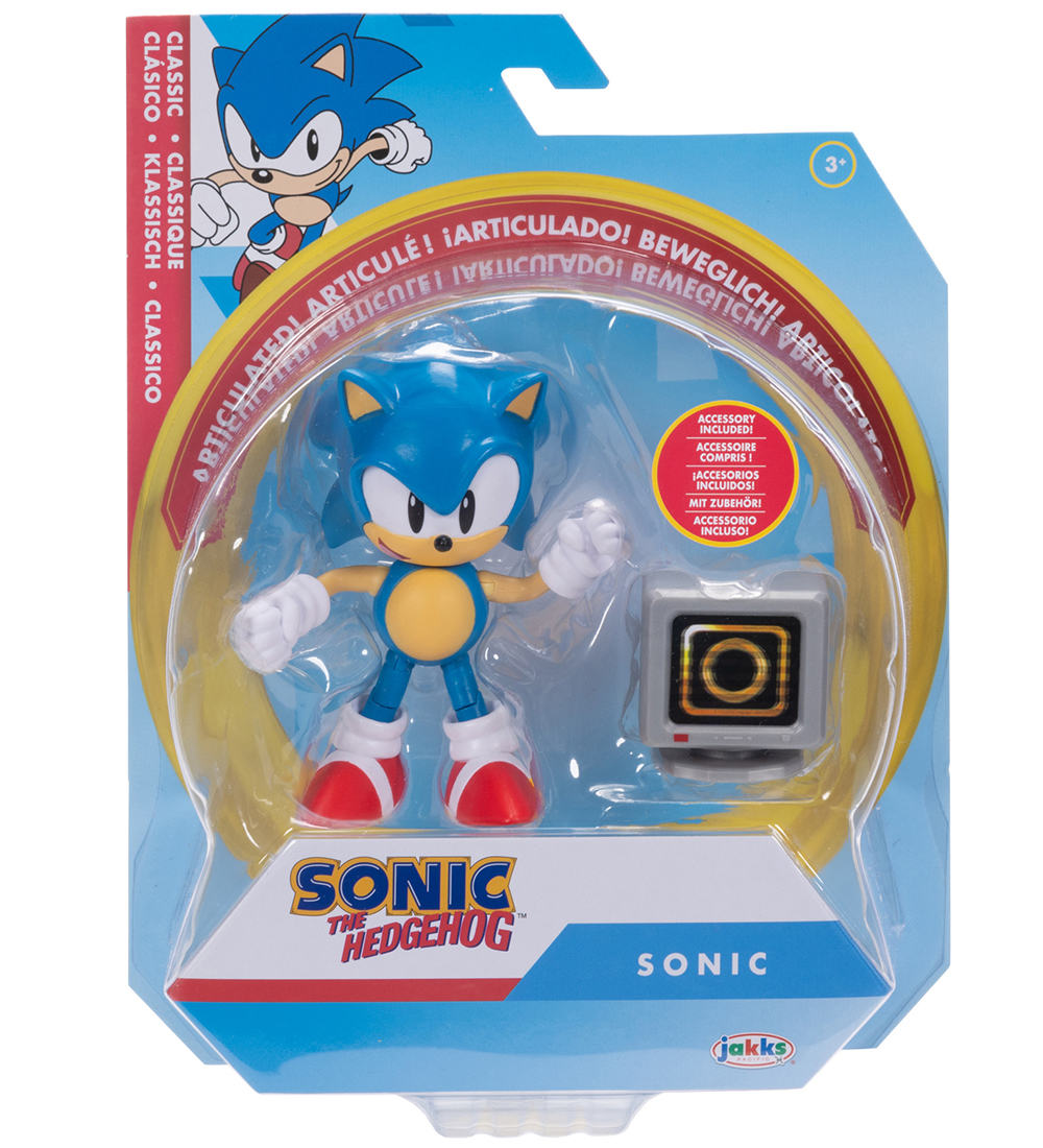 Figurina Articulata Sonic, 10 cm - Detalii Autentice