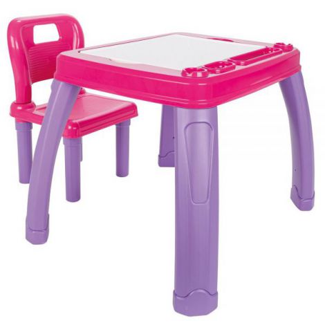 Set Birou Pilsan Study Pink pentru Copii Creativi