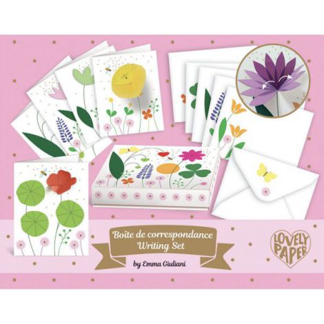 Felicitari Djeco Emma - 10pcs Floral Invitations