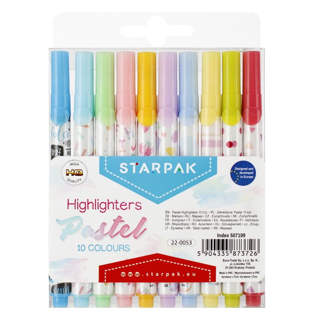 Set 10 Carioci Pastel Starpak | Școală și Birou