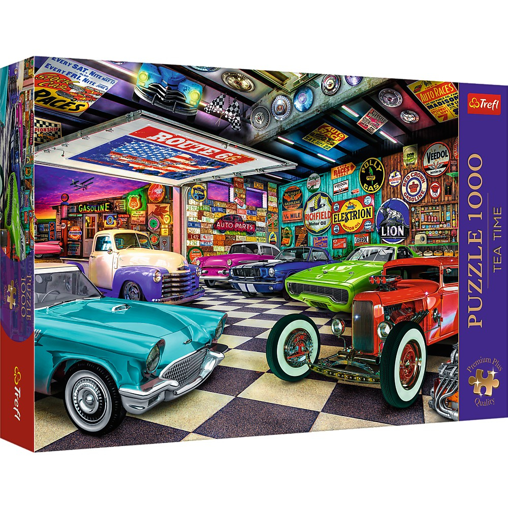 Puzzle Trefl 1000 Premium Plus - Garaj Masini