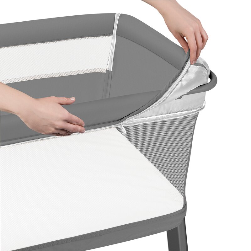 Patut Co-sleeper Lionelo Thomi Plus 5 în 1 Gri - imagine 7