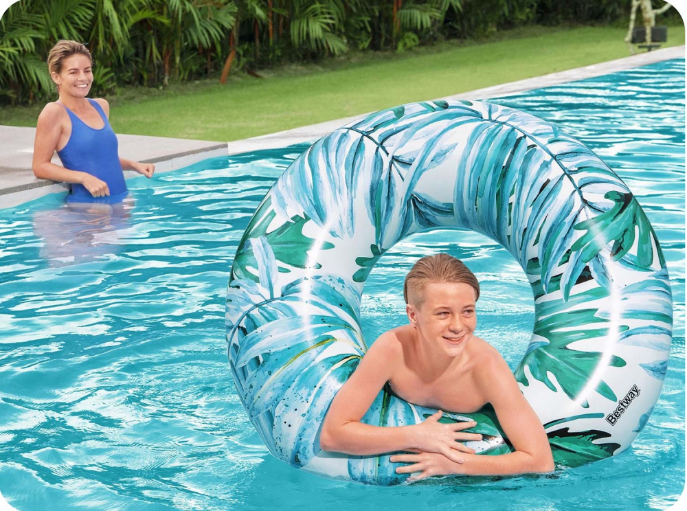 Colac gonflabil Bestway Exotic Blue, 119 cm - imagine 3