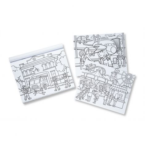 Bloc Colorat Orasul Melissa & Doug 50 Pagini - imagine 2
