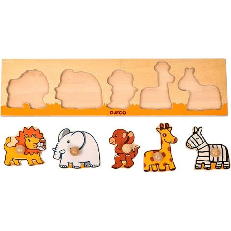 Puzzle Savana cu Buton Djeco | +1 An - imagine 3