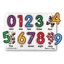 Puzzle Lemn Cifre Melissa & Doug | Educativ - imagine 2