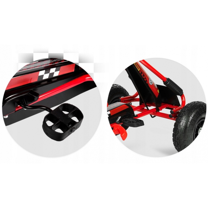 Kart Ricokids RK594 Roșu cu Pedale - imagine 6