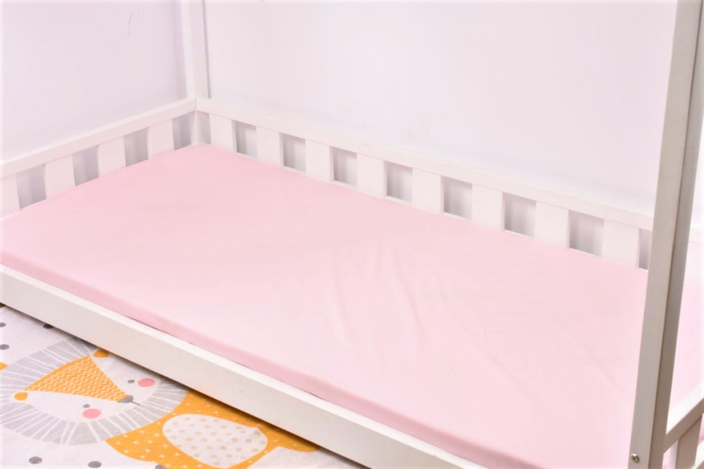 Cearsaf Copil Roz Confort Family | Bumbac Natural - imagine 3