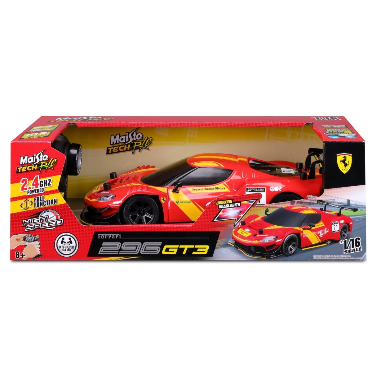 Ferrari 296 GT3 RC 1:16 Maisto Tech