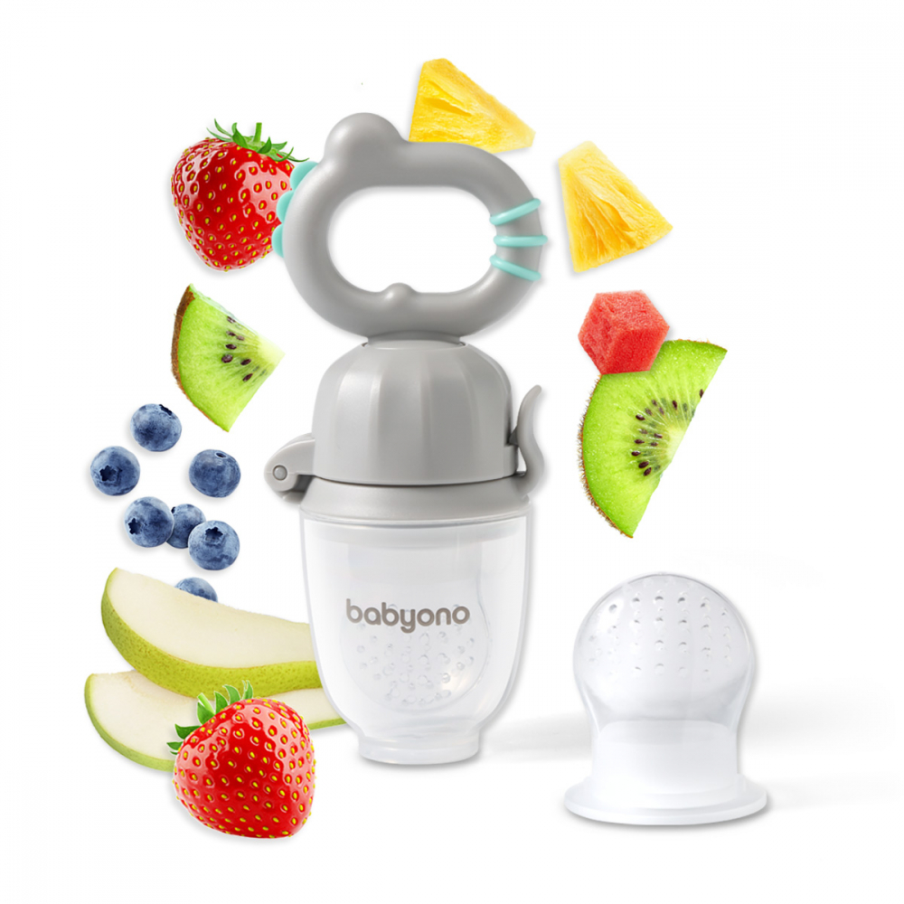 Dispozitiv hranire Babyono Dino gri - imagine 4