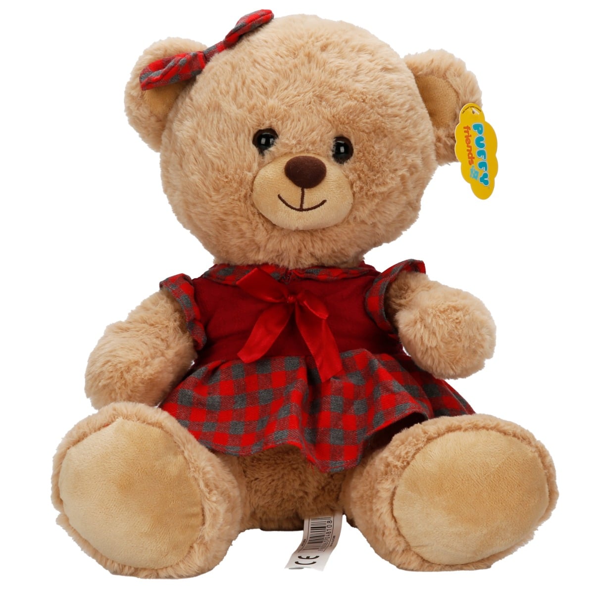 Ursulet Puffy Friends cu Rochita 32cm