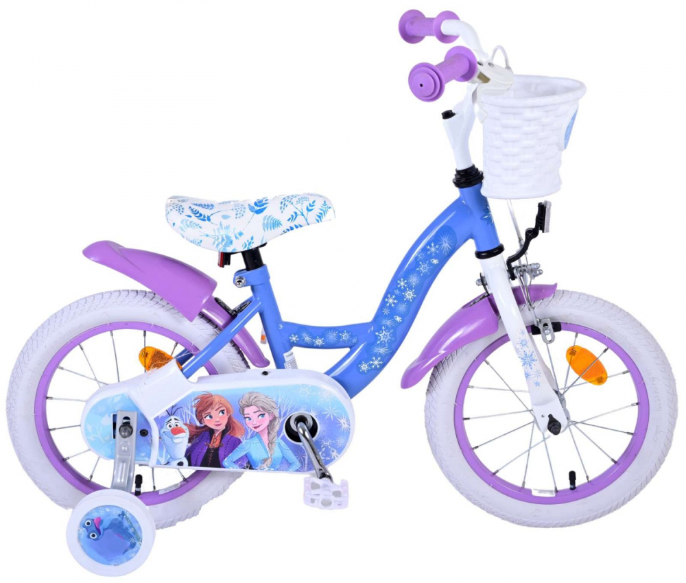 Bicicleta Disney Frozen 14" Eandl, Frână și Ghidon Reglabil - imagine 4