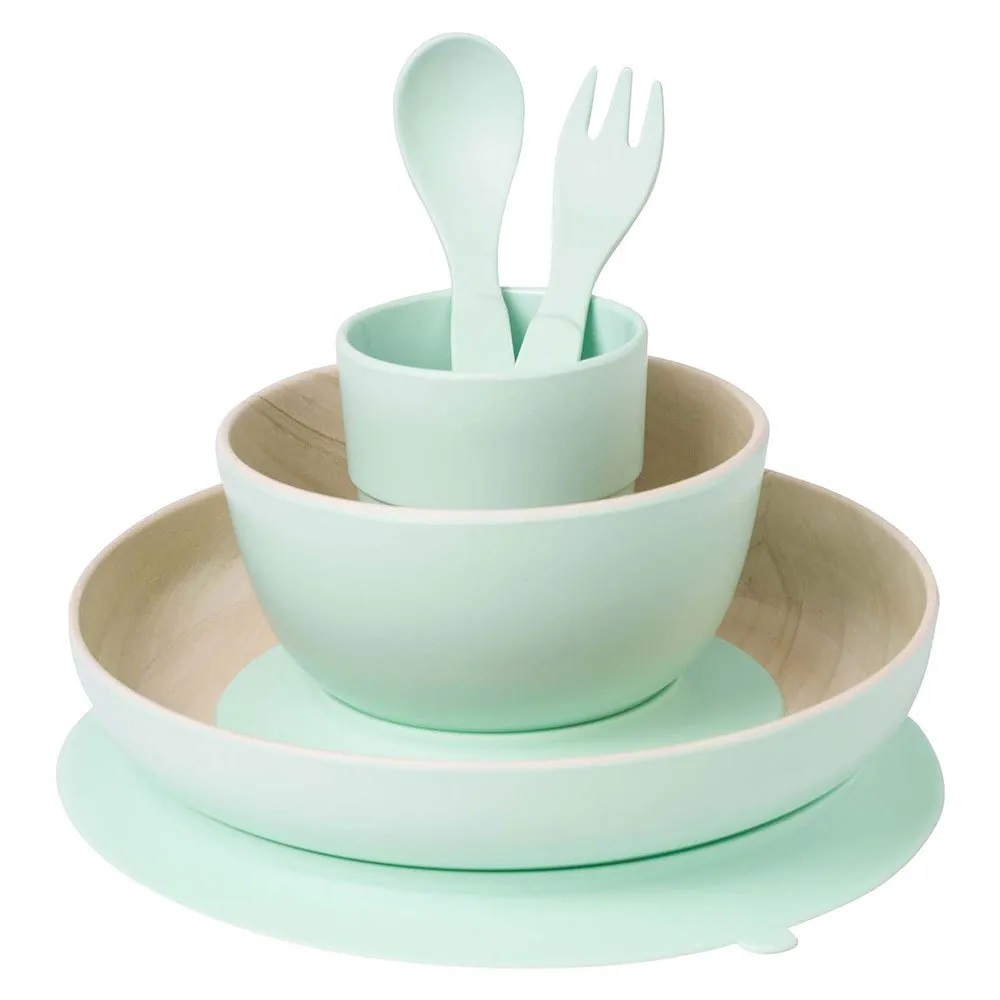 Set Masa 5 Piese Saro Baby Nordic Mint - imagine 2