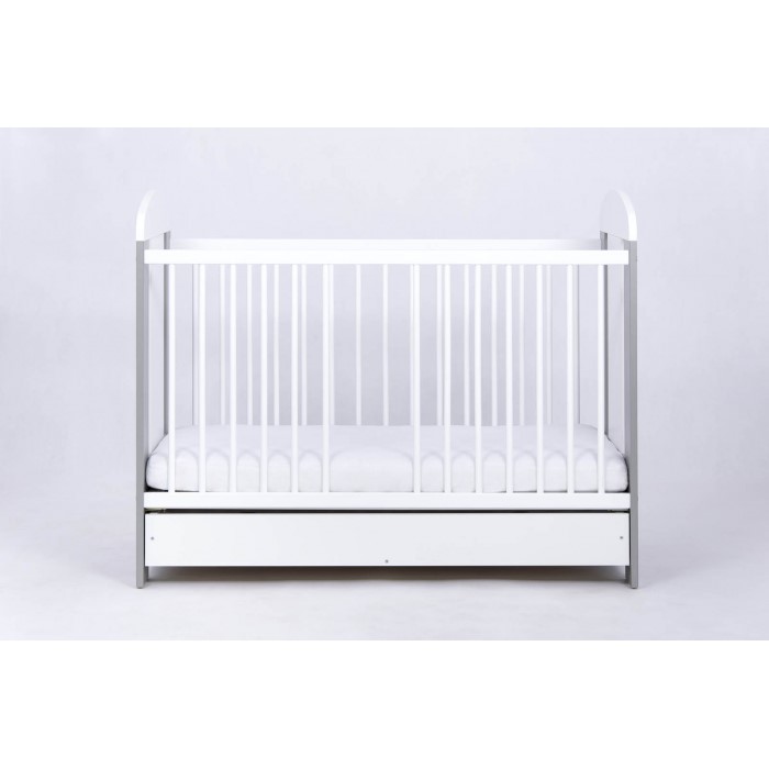 Patut Drewex Bear Silver cu Sertar si Saltea - imagine 7