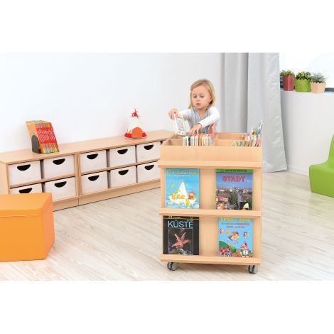 Dulap pe roți Flexi Moje Bambino, Mesteacăn - imagine 3