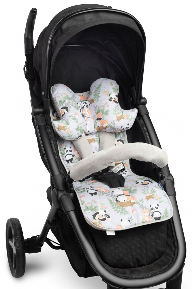 Set Complet Sensillo Panda Carucior Premium - imagine 3