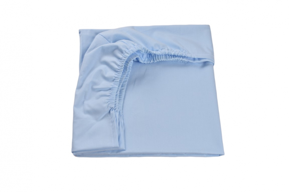 Cearsaf Bumbac Bleu 90x200 Confort Family