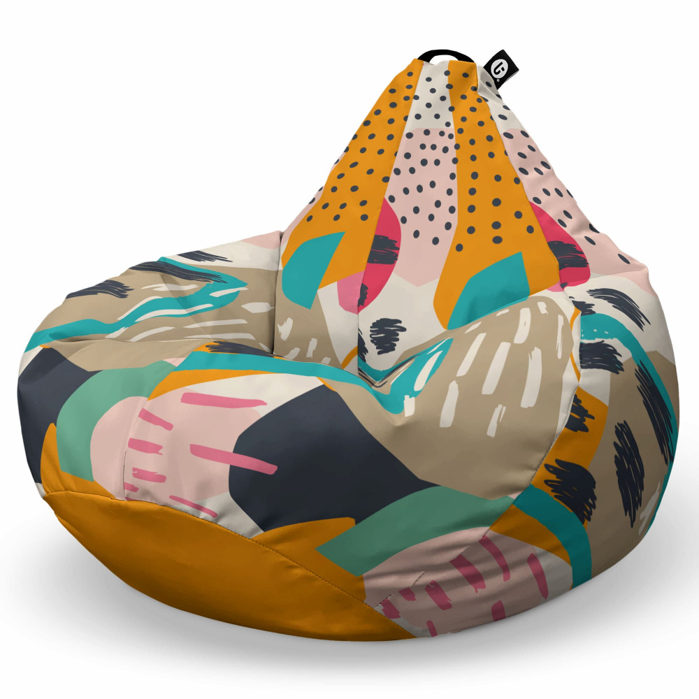 Fotoliu Puf Bean Bag Abstract Passionfruit | Updeco - imagine 6