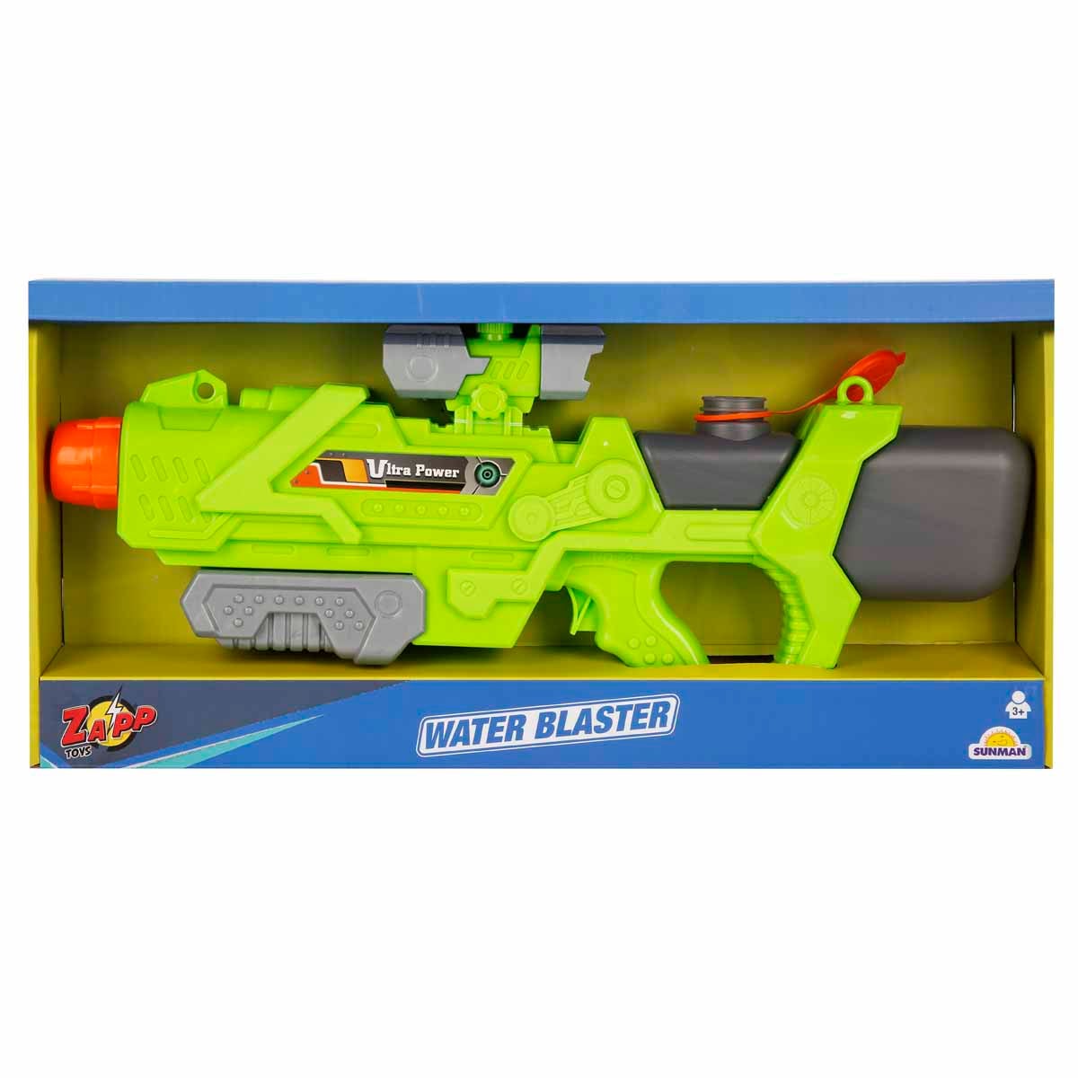 Pistol cu apa Zapp Toys Ultra Power, 49 cm, Verde