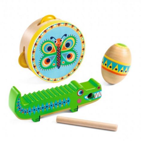 Set Percutie Djeco Animambo 3 Instrumente - imagine 2