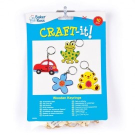 Brelocuri Lemn de Decorat Baker Ross | Set 10 Buc - imagine 2