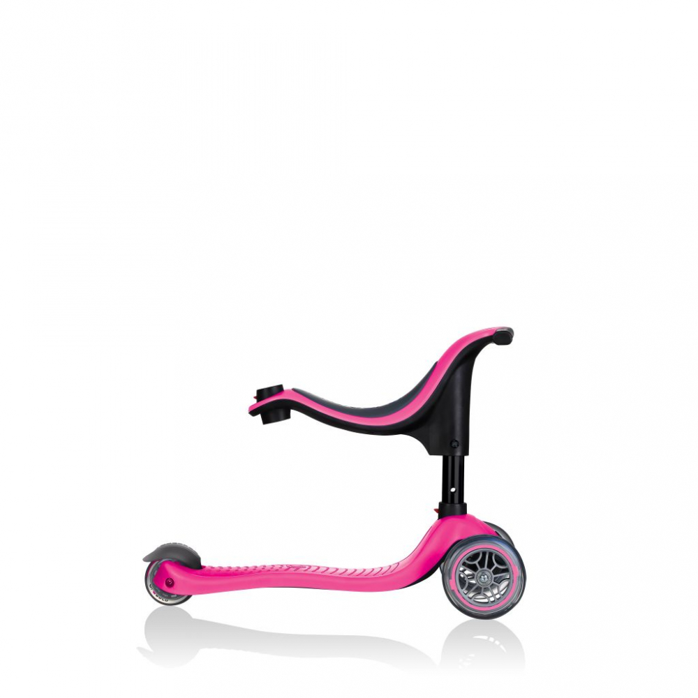 Globber Evo 4 în 1 Roz, Trotinetă Evolutivă cu Ghidon Reglabil - imagine 2