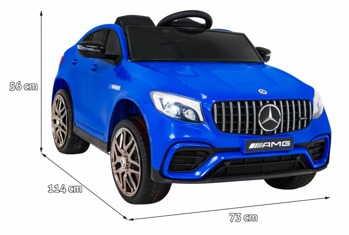 Mașinuță Electrică Mercedes AMG GLC63s 4x4 Albastru - imagine 2