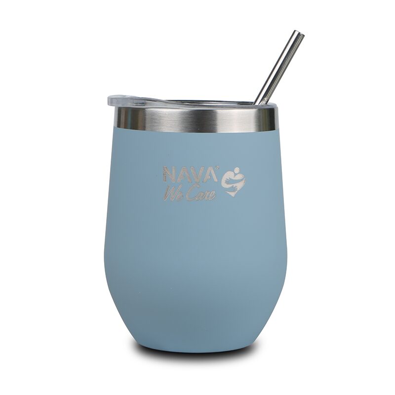Cana Termo Nava 360ml albastru - Păstrează Temperatură - imagine 7