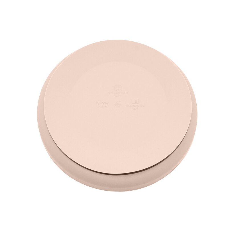 Farfurie Silicon PetiteMars cu Ventuza, Bej