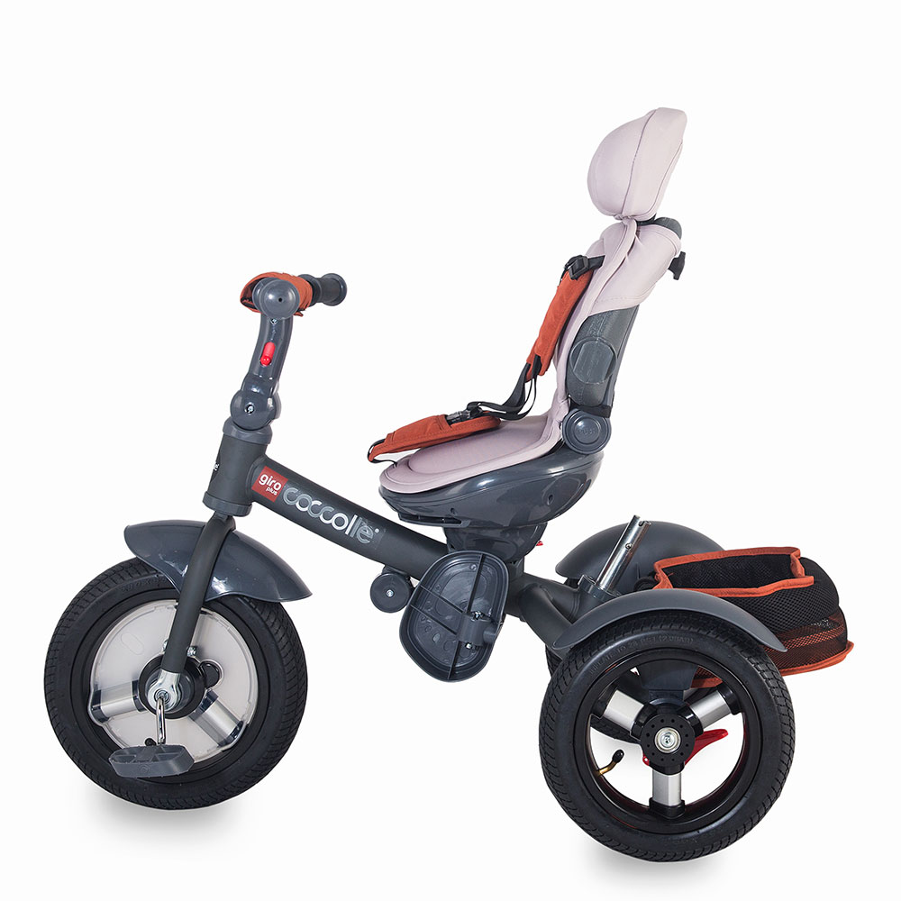 Tricicleta Coccolle Giro Plus Caramiziu, Multifunctionala - imagine 6